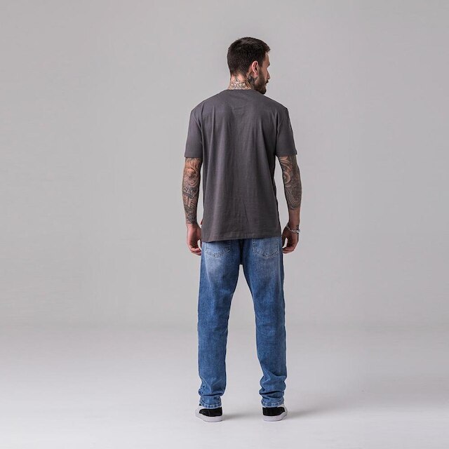 Calça Masculina Jeans Reta Rock e Soda