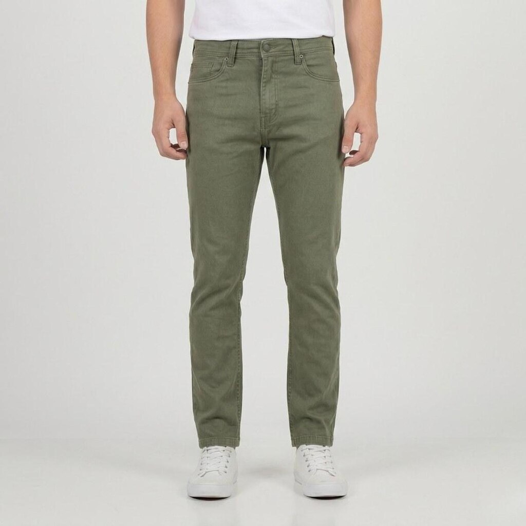 Calça Masculina Jeans Slim Verde Gangster