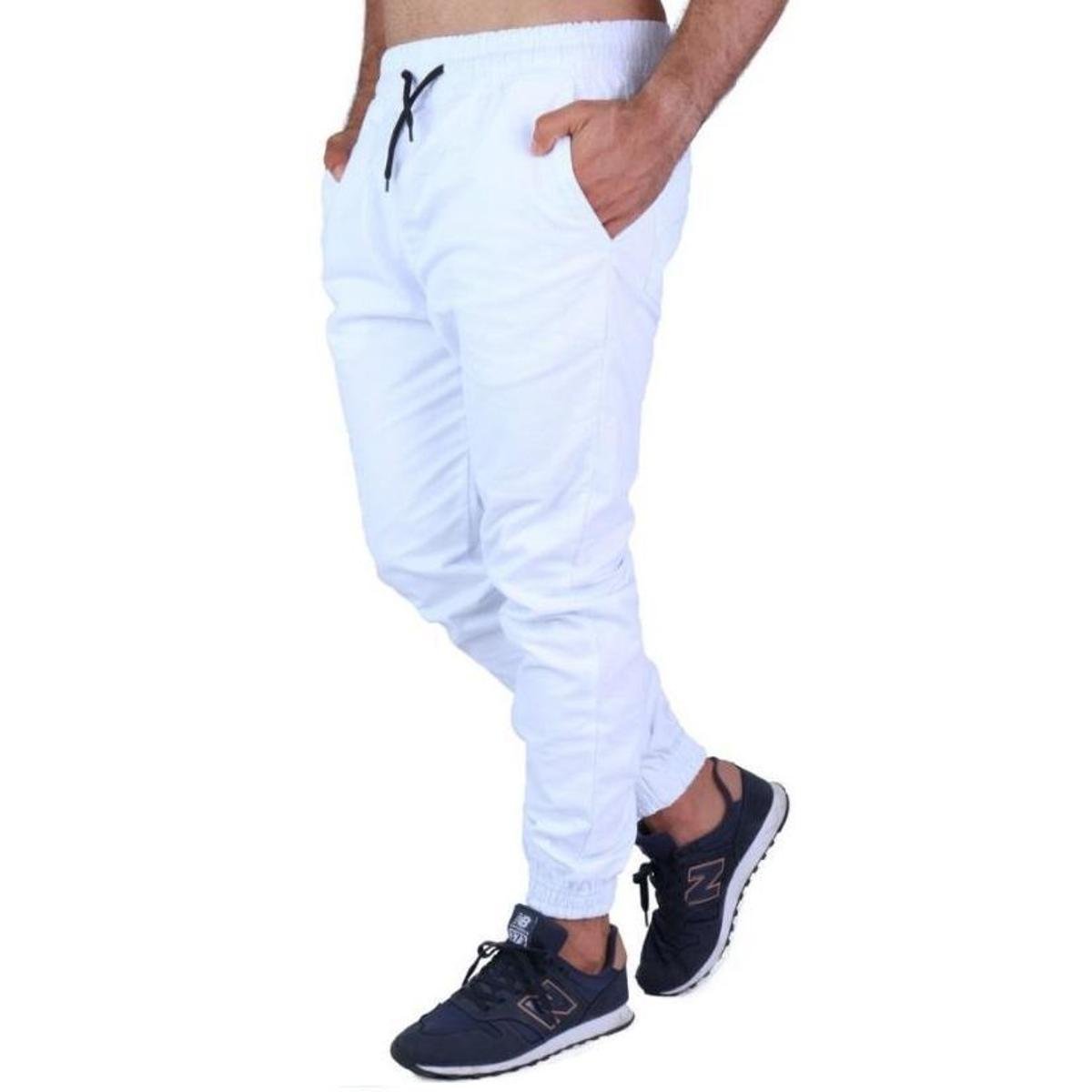 Calça Jogger CalÇas Jeans Branca Masculina Calça Jogger Masculina