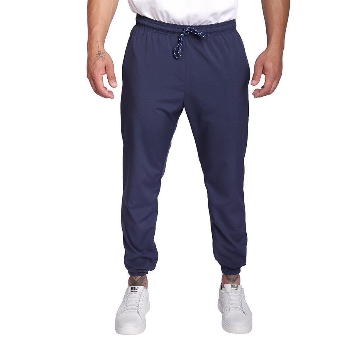 Calça Masculina Jogger Treino Academia Casual Esportiva Tactel Treino 3 Bolsos Menor preço em Calça Masculina Jogger Treino Academia Casual Esportiva Tactel Treino 3 Bolsos