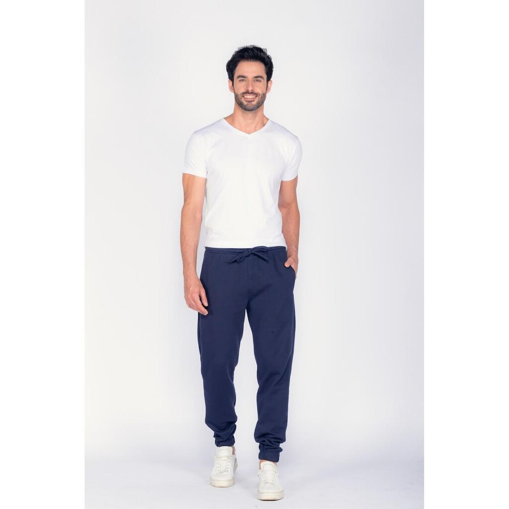 Calça Masculina Moletom Azul