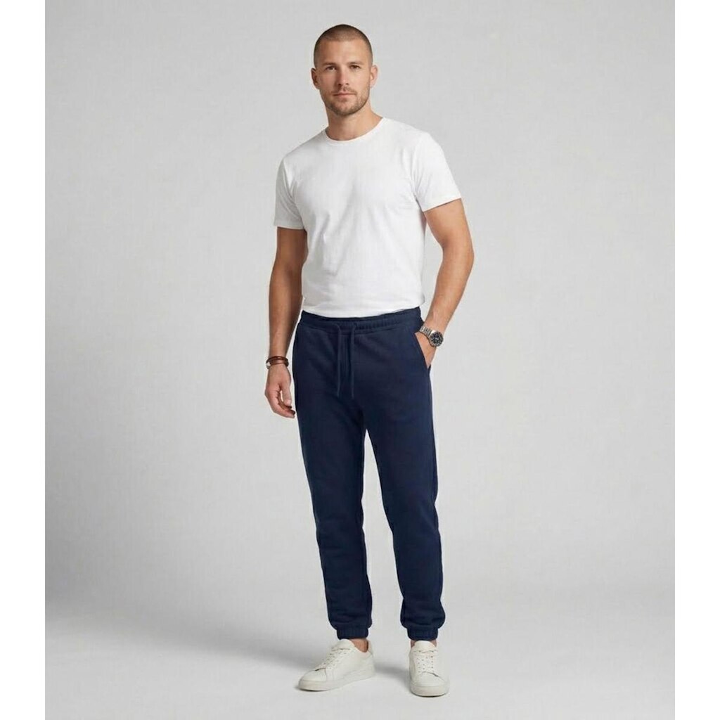 Calça Masculina Moletom Felpado Diametro Azul