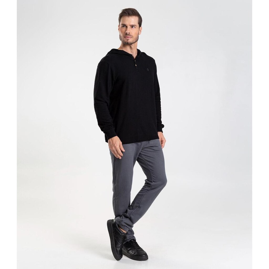 Calça Masculina Moletom Felpado Diametro Cinza