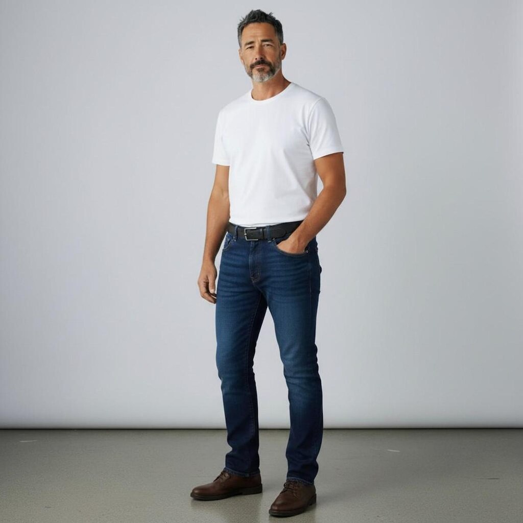 Calça Masculina PITT New Basic Jeans Escuro - 24420022