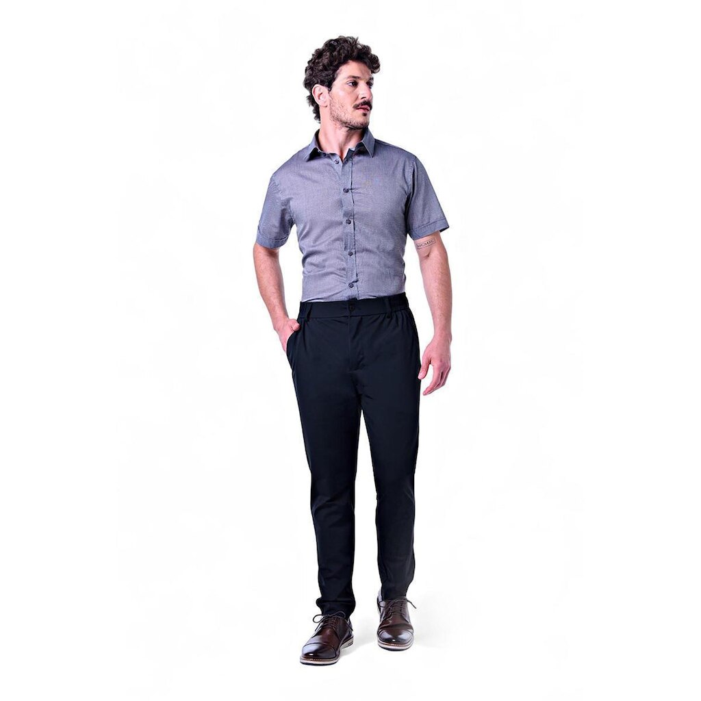 Calça Masculina Poliamida Elástico Lateral