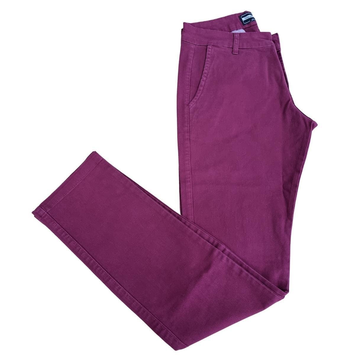 Calça Masculina Sarja com Elastano Bolso Chino Alfaiataria Social Wolfgan Menor preço em Calça Masculina Sarja com Elastano Bolso Chino Alfaiataria Social Wolfgan