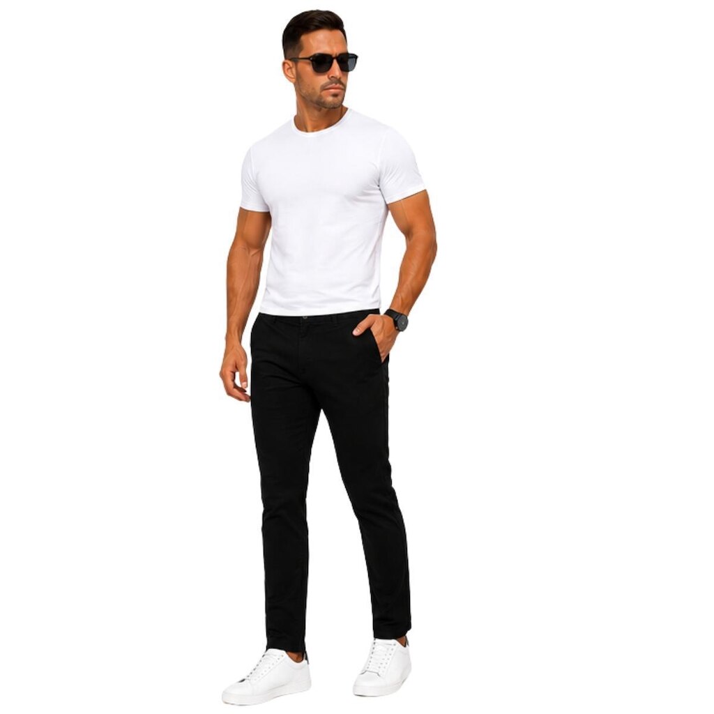 Calça Masculina Slim em Sarja Premium Casual Conforto e Elegância