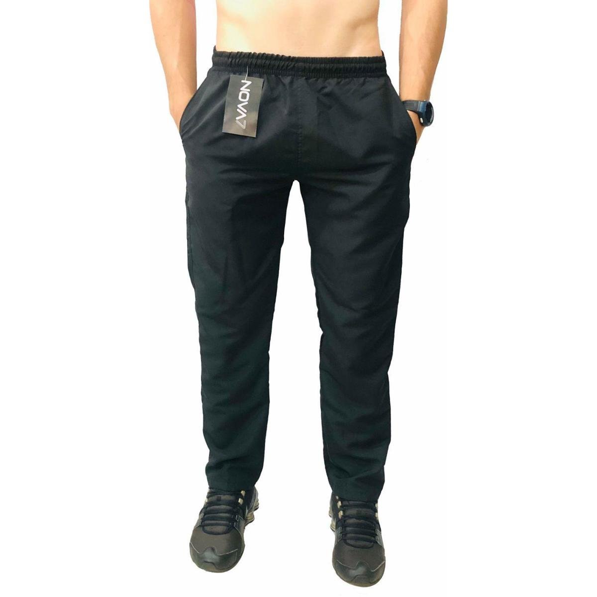 Calça Masculina Tactel Plus Size Tamanho Extra Grande Especial 3 Bolsos Elástico Cordão Academia Menor preço em Calça Masculina Tactel Plus Size Tamanho Extra Grande Especial 3 Bolsos Elástico Cordão Academia