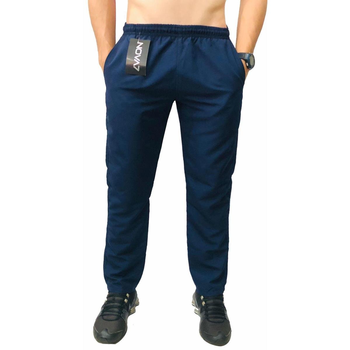 Calça Masculina Tactel Plus Size Tamanho Extra Grande Especial 3 Bolsos Elástico Cordão Academia Menor preço em Calça Masculina Tactel Plus Size Tamanho Extra Grande Especial 3 Bolsos Elástico Cordão Academia