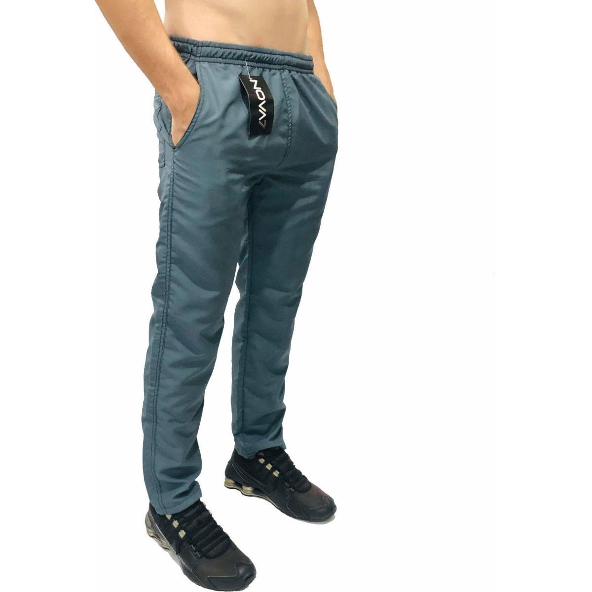 Calça Masculina Tactel Plus Size Tamanho Extra Grande Especial 3 Bolsos Elástico Cordão Academia Menor preço em Calça Masculina Tactel Plus Size Tamanho Extra Grande Especial 3 Bolsos Elástico Cordão Academia
