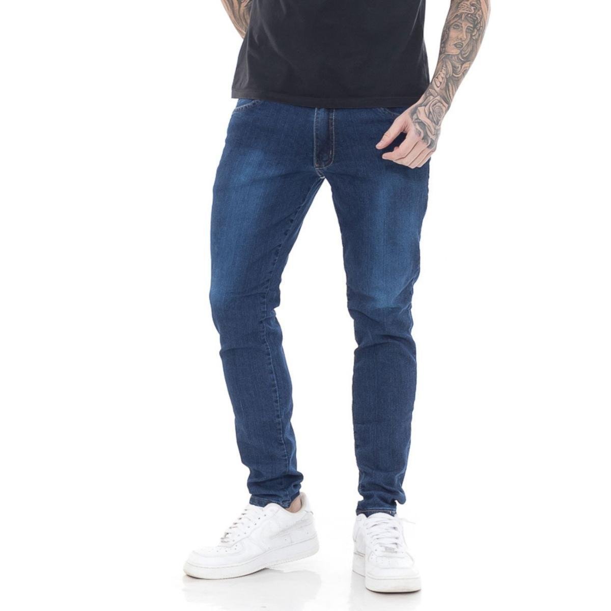 Calça Masculino Jeans Super Skinny Premium Street Menor preço em Calça Masculino Jeans Super Skinny Premium Street