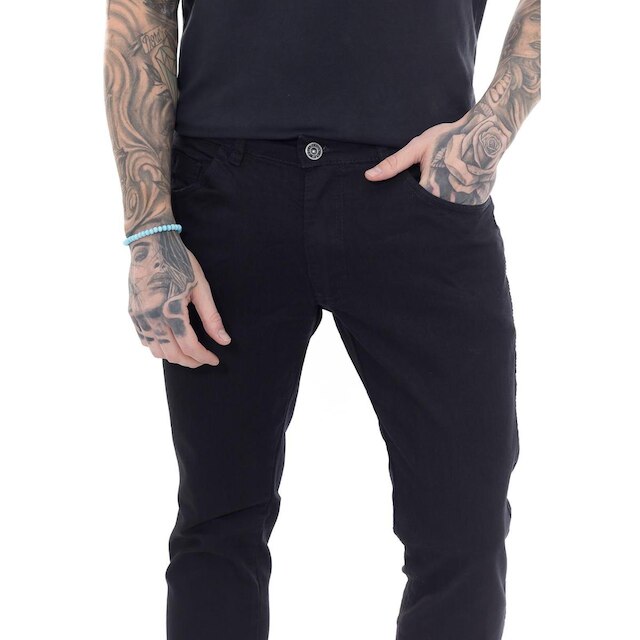 Calça Mega Skinny Premium Black Masculino -