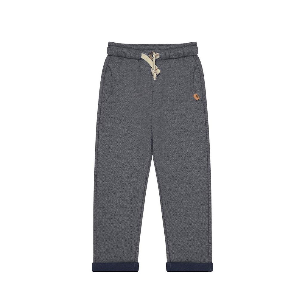 Calça Moletinho Infantil Menino Alphabeto Marinho e Off