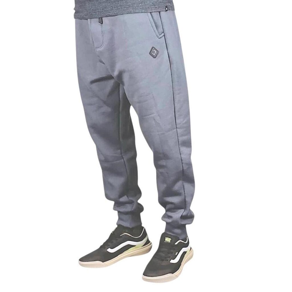 Calça Moletom Back Wash C26001 Cinza