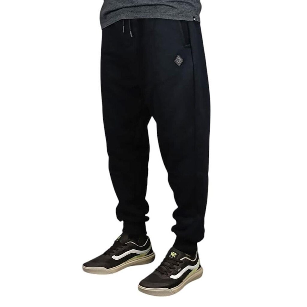 Calça Moletom Back Wash C26001 Preta