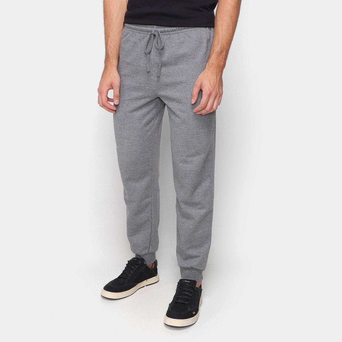Calça Moletom Basicamente Lisa Masculina - Chumbo é ruim? Calça Moletom Basicamente Lisa Masculina - Chumbo é boa?