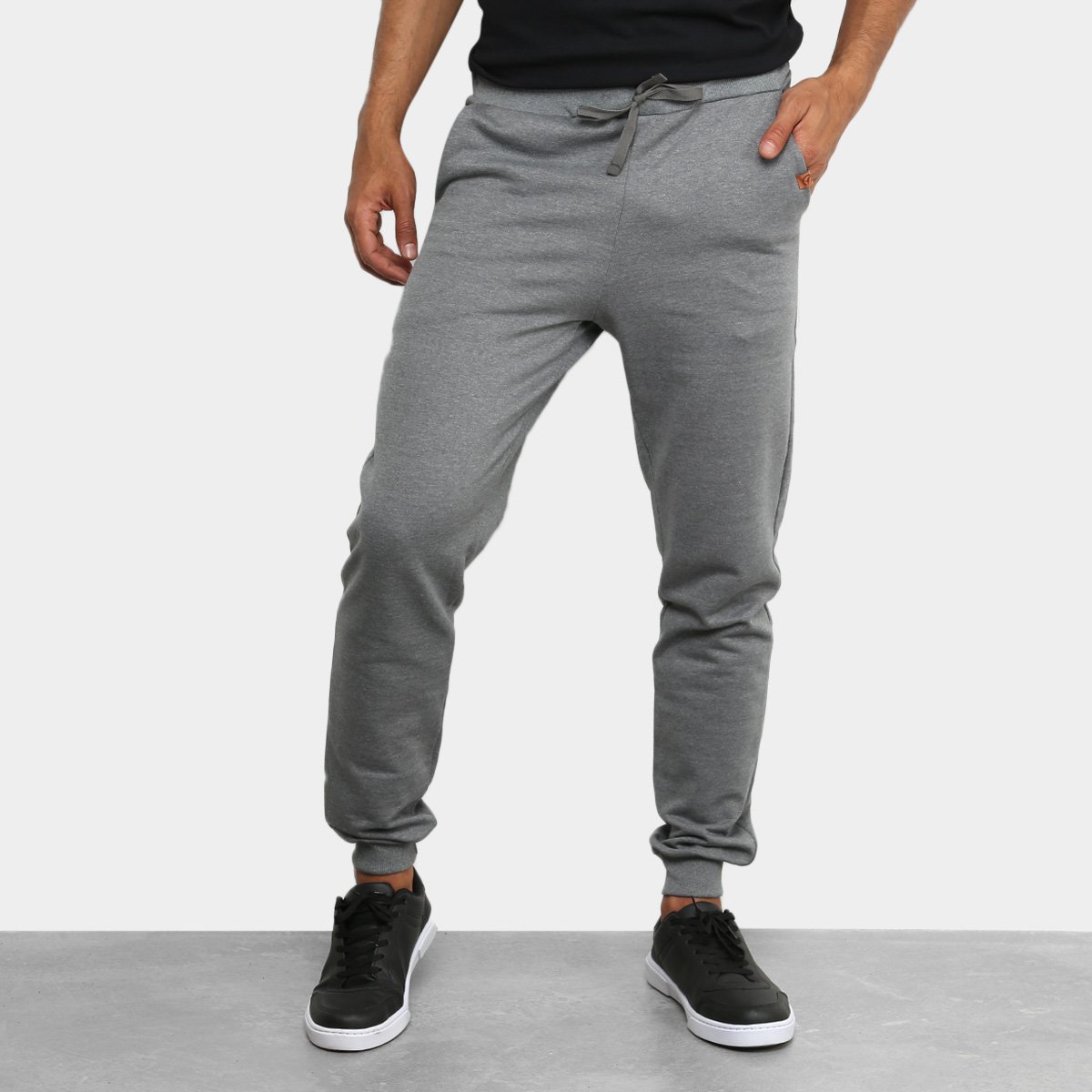 Calça Moletom Básicos Basic Masculina - Chumbo é ruim? Calça Moletom Básicos Basic Masculina - Chumbo é boa?