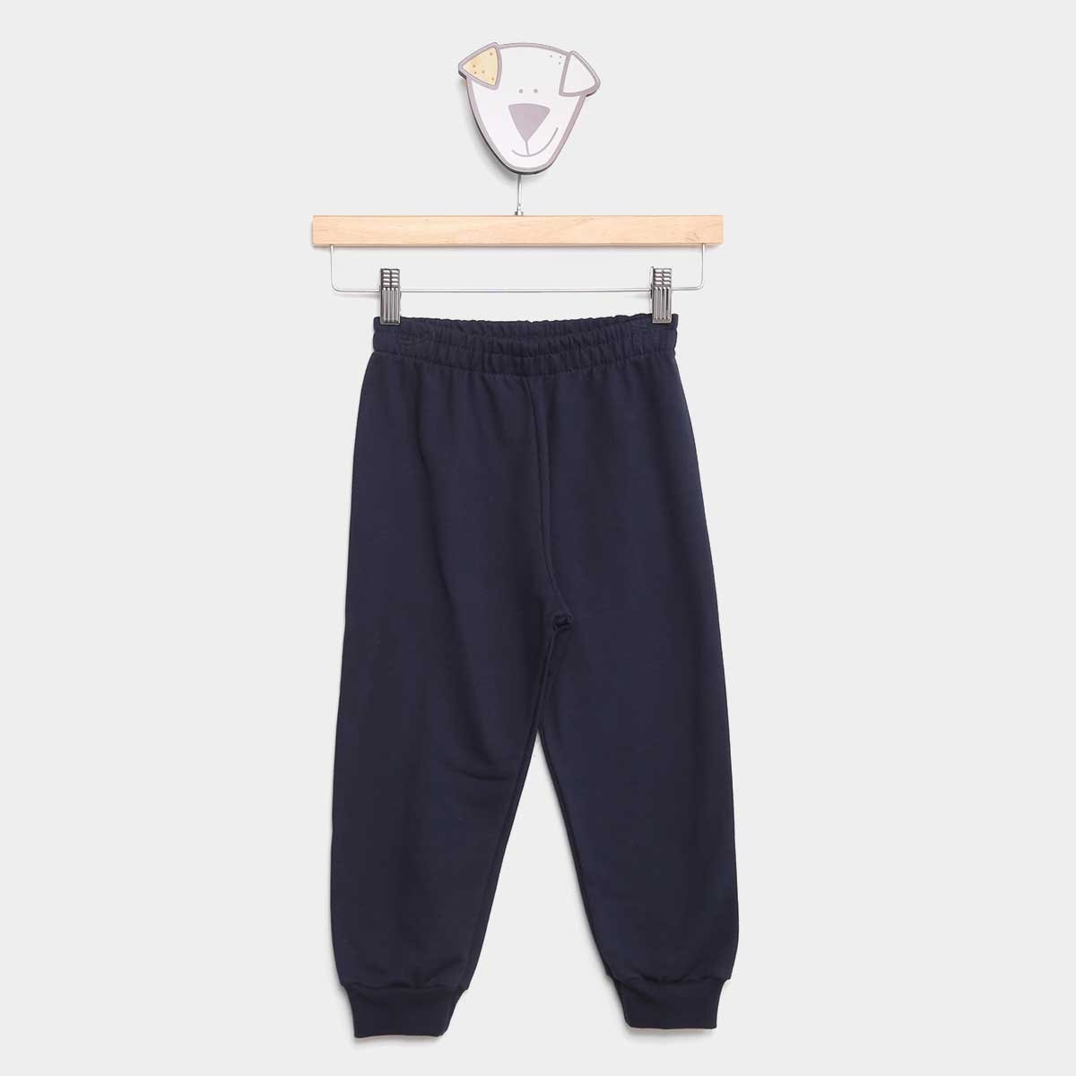 Calça Moletom Infantil Elian Básica Menino - Marinho Menor preço em Calça Moletom Infantil Elian Básica Menino - Marinho