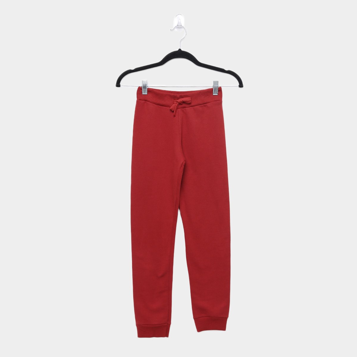 Calça Moletom Infantil Kyly Lisa Feminina - Vermelho Menor preço em Calça Moletom Infantil Kyly Lisa Feminina - Vermelho