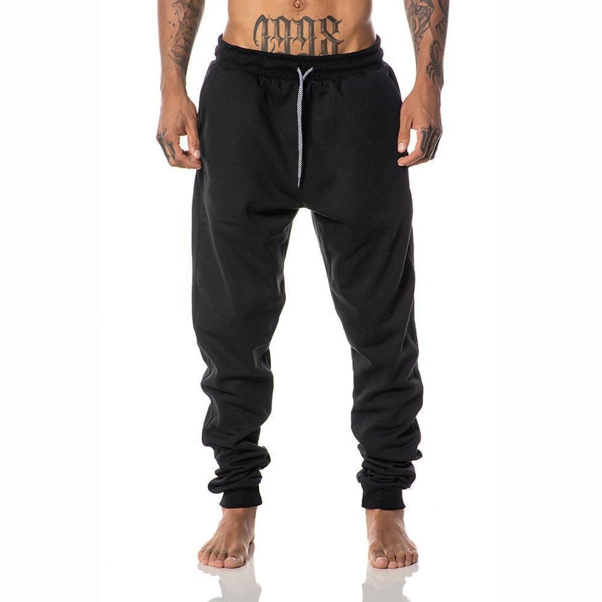 Calça Moletom Jogger Cargo Confortável Treino Frio Masculina Menor preço em Calça Moletom Jogger Cargo Confortável Treino Frio Masculina