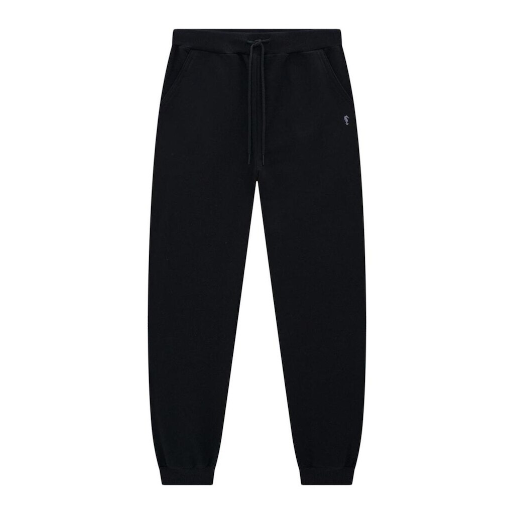 Calça Moletom Jogger Menino Preto Onda Marinha