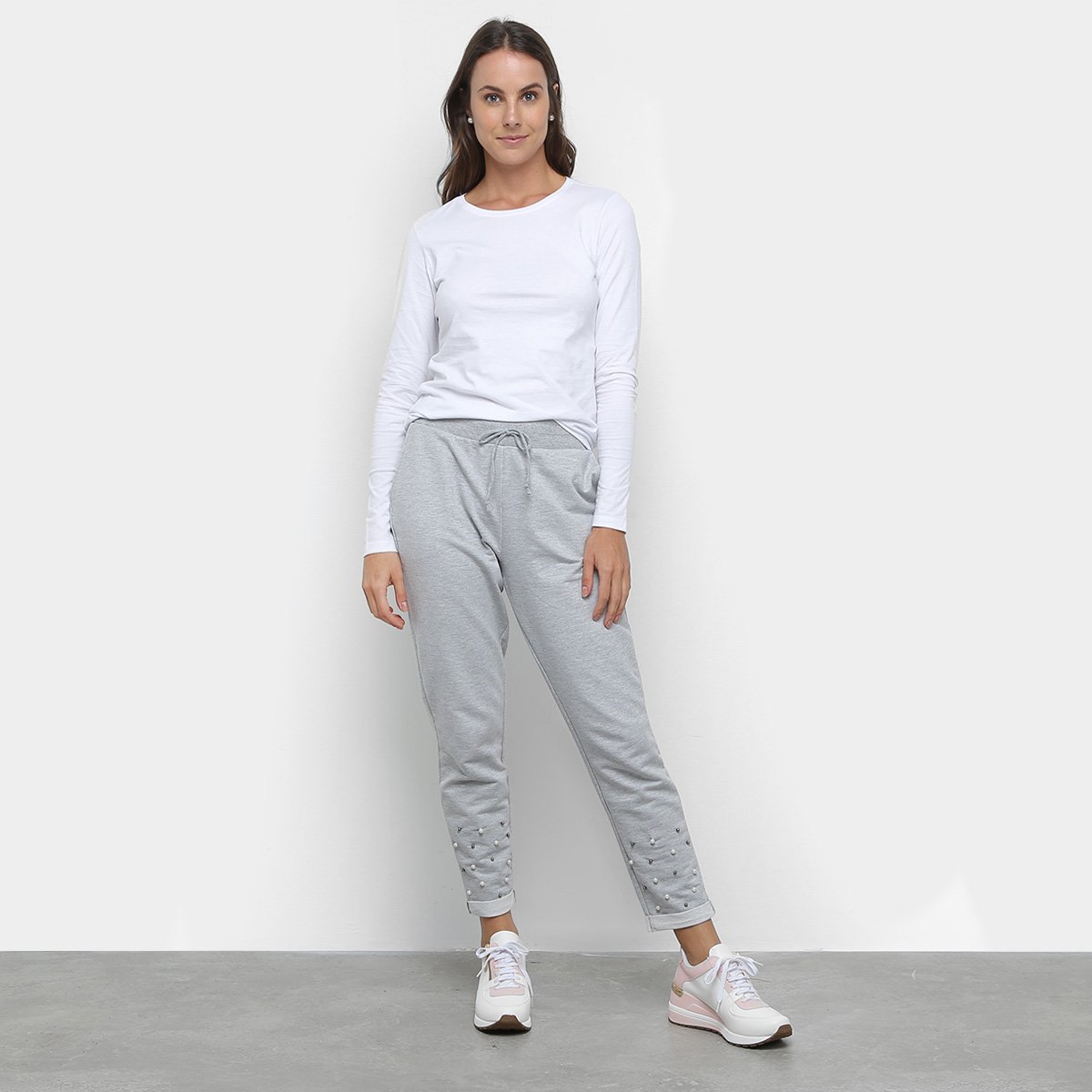 calça moletom malwee feminina