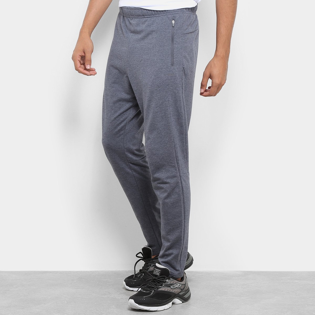 Calça Moletom Olympikus Slim Masculina - Chumbo Menor preço em Calça Moletom Olympikus Slim Masculina - Chumbo