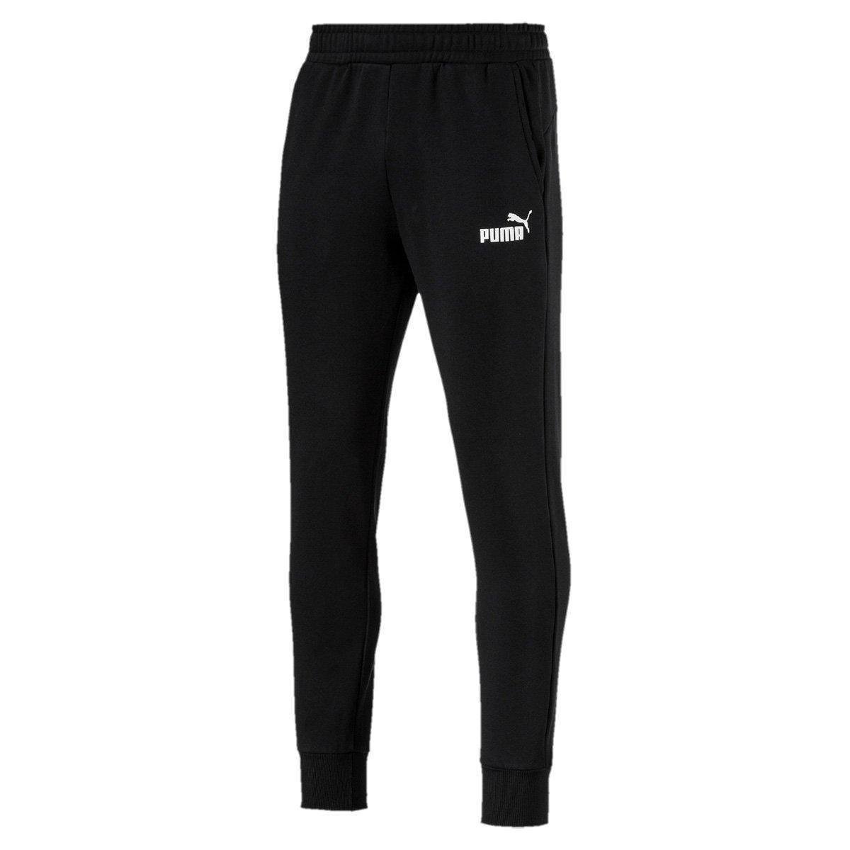 Calça Moletom Puma Ess+ Slim Masculina - Preto Menor preço em Calça Moletom Puma Ess+ Slim Masculina - Preto