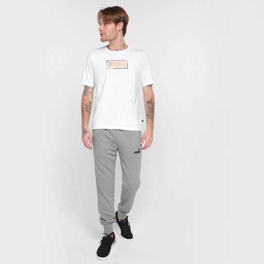 Calça Moletom Puma Essential Slim Tr Masculina Zattini