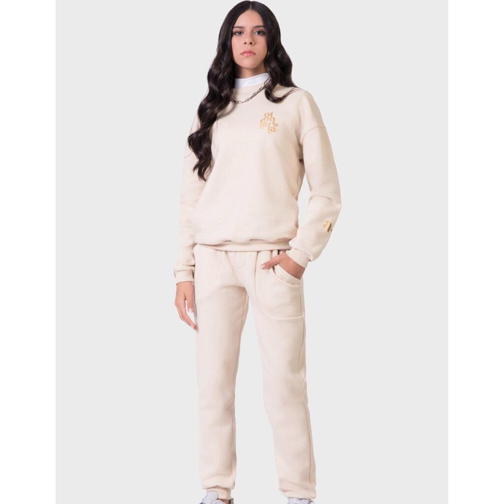 Calça Moletom Punho Bolso
