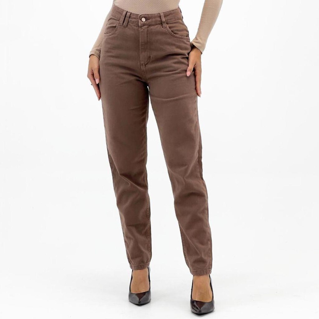 Calça Ouzzare Sarja Mom Feminina