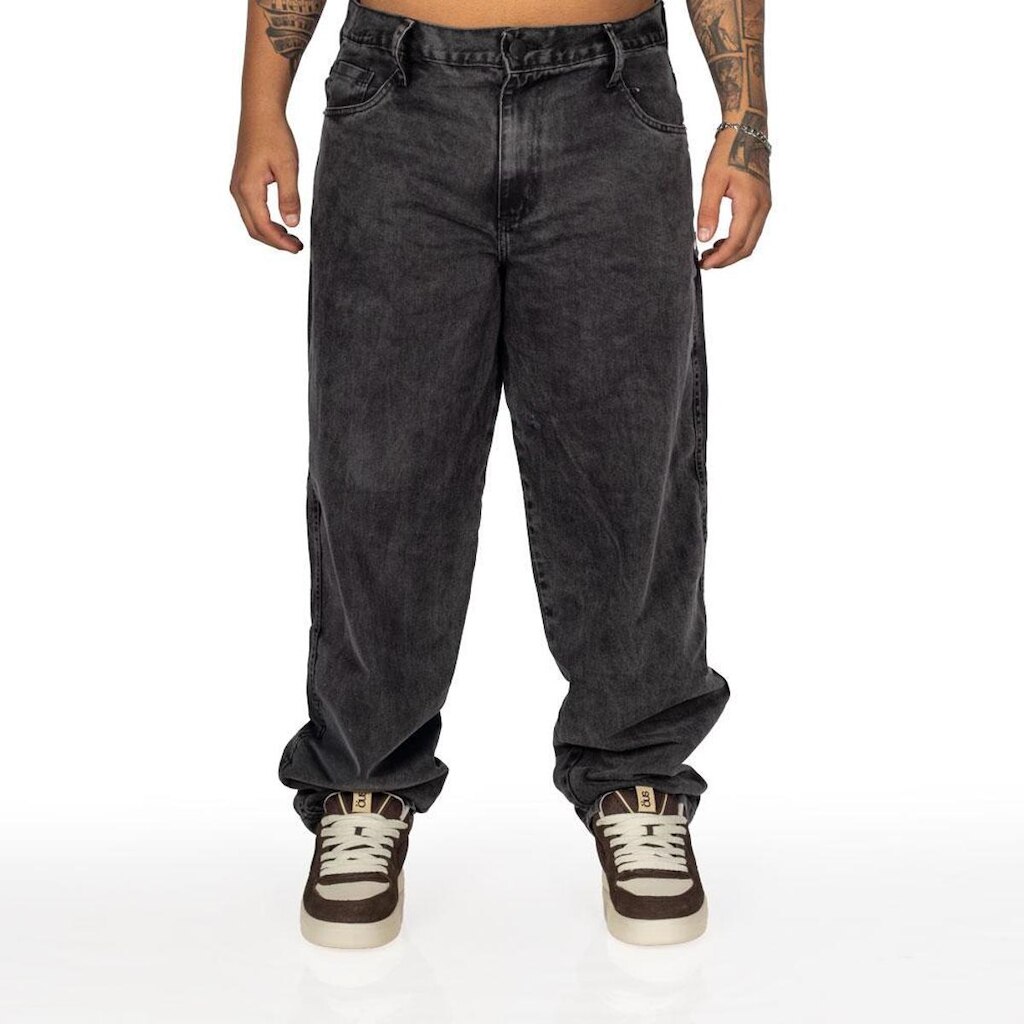 Calça Overking Super Baggy Preto Estonado