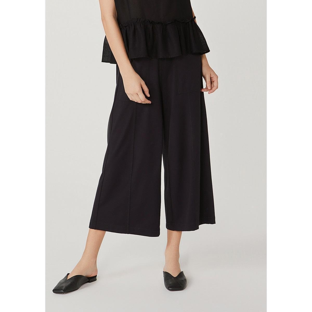 Calça Pantacourt Feminina Em Moletinho - 0537KQBEN2 - Preto Menor preço em Calça Pantacourt Feminina Em Moletinho - 0537KQBEN2 - Preto