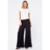 Calça Pantalona Granja Malha Preta - G - Veste do 44 ao 46 - Preto