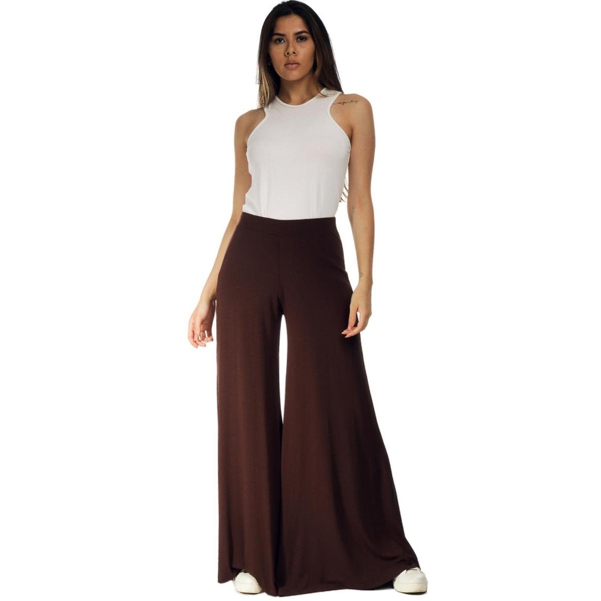 Calça Pantalona Malha Amazonia Vital Feminina Menor preço em Calça Pantalona Malha Amazonia Vital Feminina