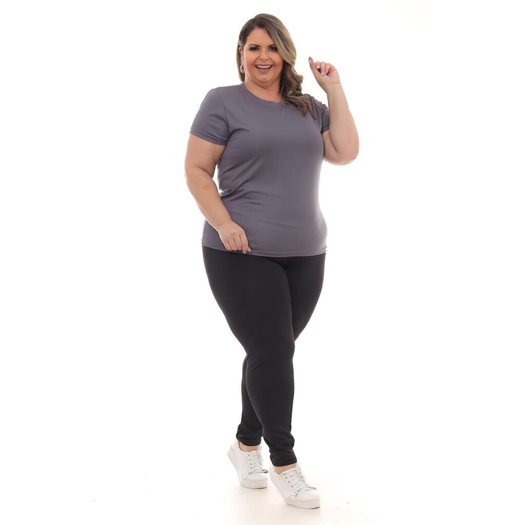 Calça Per Tutti Wear Legging Plus Size Cintura Alta Suplex Academia Fitness Feminina
