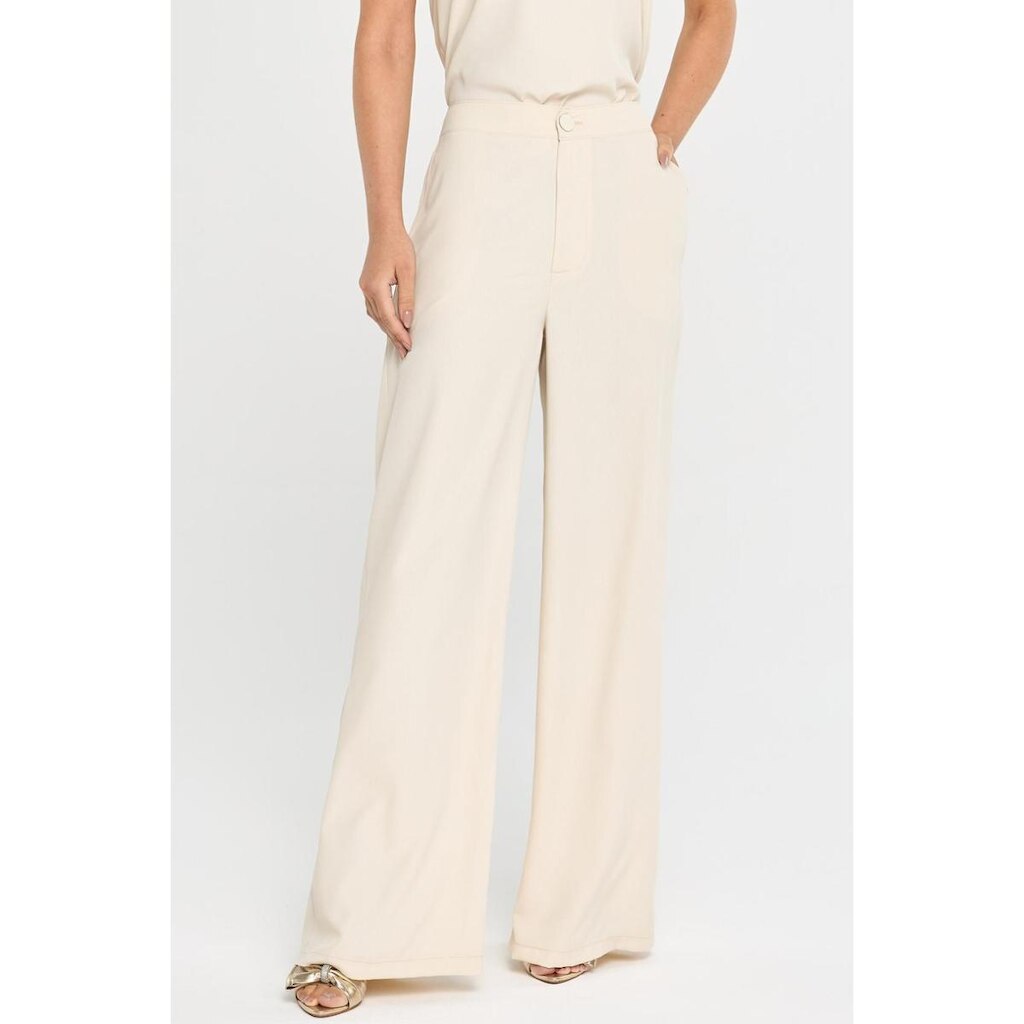 Calça PKS Pantalona Feminina Bege