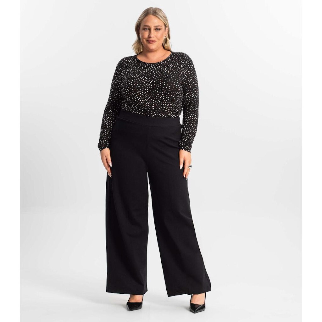 Calça Plus Size Feminina Pantalona Secret Glam