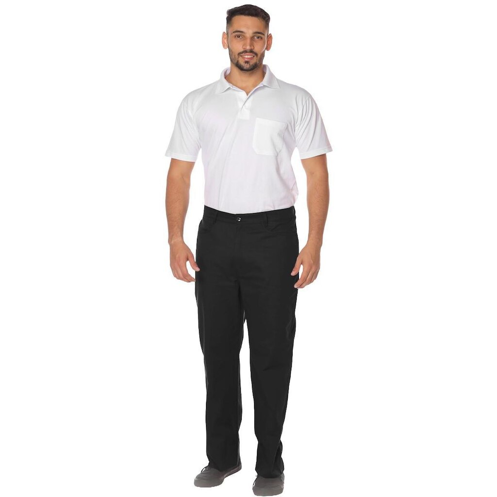 Calça Profissional Operacional Masculina Brim Cós Meio Elástico