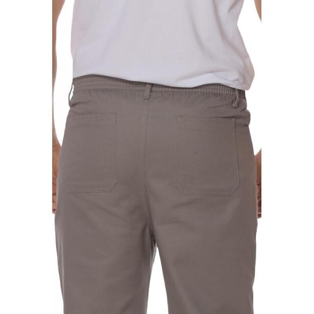 Calça Profissional Operacional Masculina Brim Cós Meio Elástico