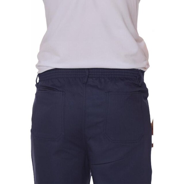 Calça Profissional Operacional Masculina Brim Cós Meio Elástico