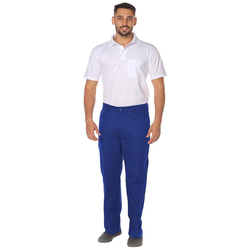 Calça Profissional Operacional Masculina Brim Cós Meio Elástico