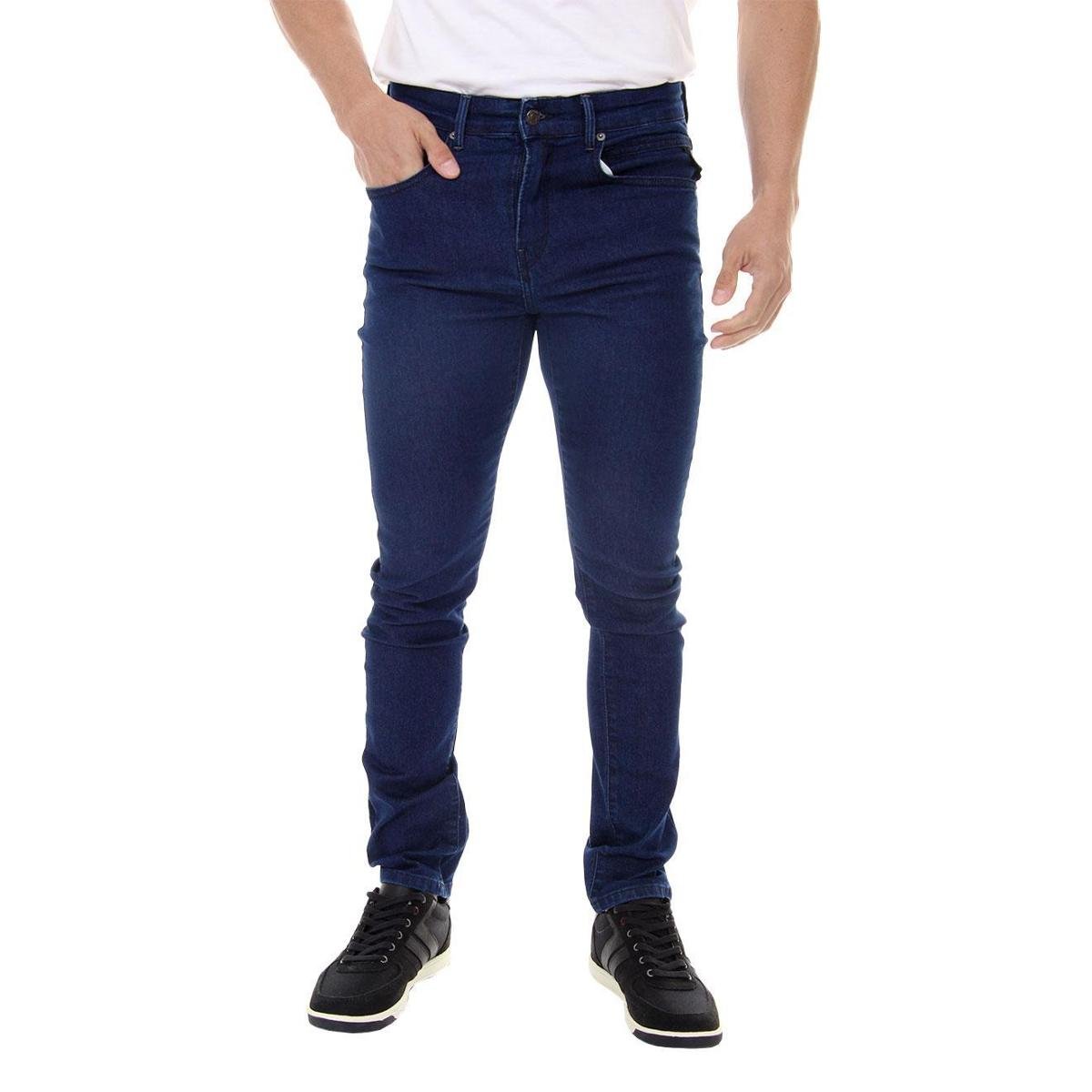Calça Replay Jeans Masculina Tinmar Skinny Blue Azul Escuro Menor preço em Calça Replay Jeans Masculina Tinmar Skinny Blue Azul Escuro