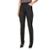 Calça Reta Lado Avesso Lycra Jeans Black Stone Feminina - Preto