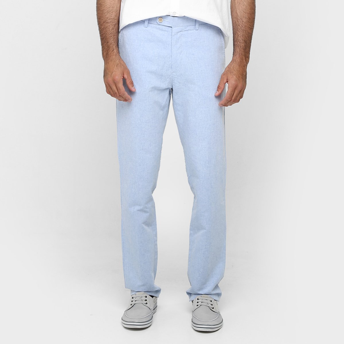 calça de linho masculina richards