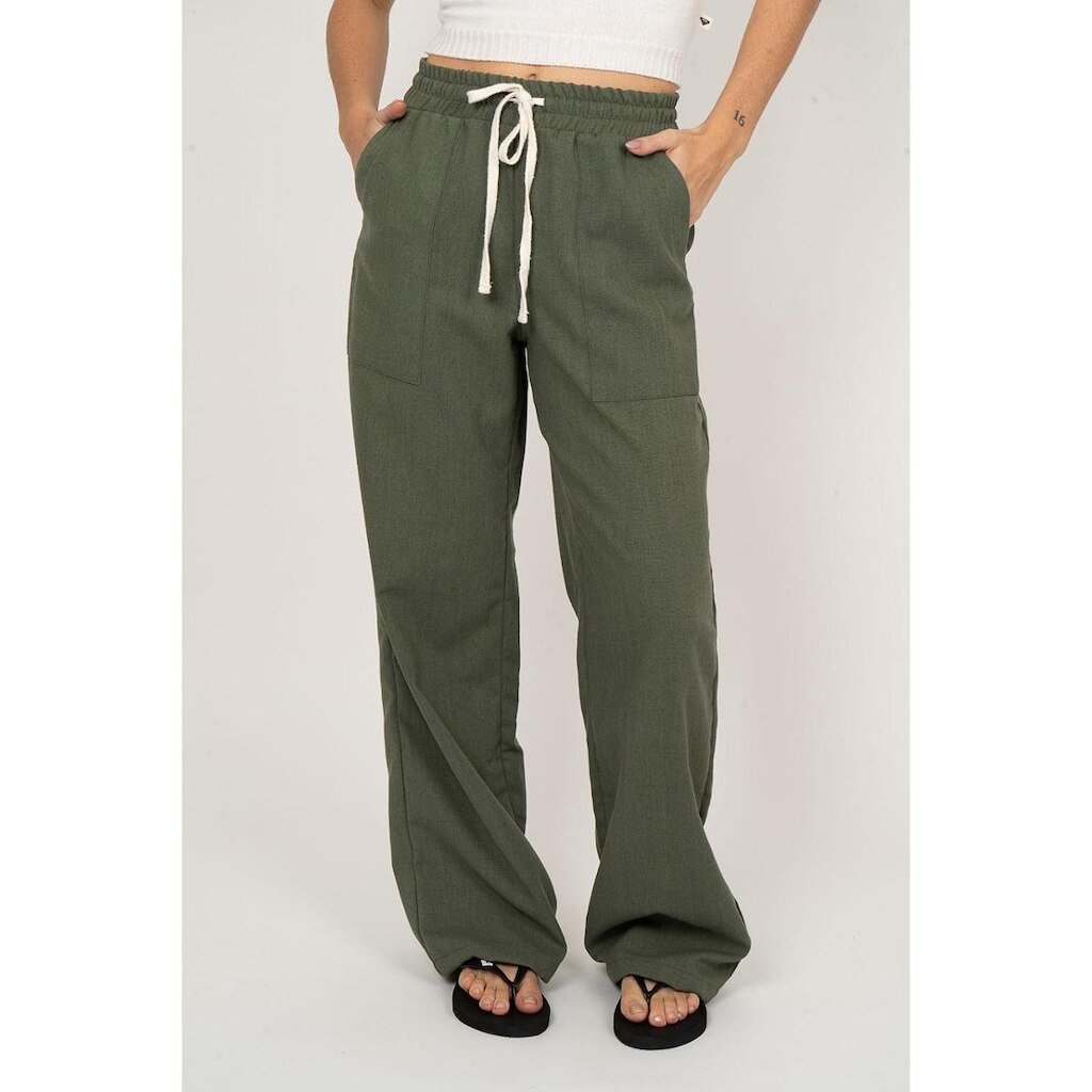 Calça Roxy Free Time Verde-Verde-M
