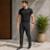 Calça Runner Masculina Active Bolso Tafetá Enfim - Preto