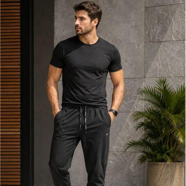 Calça Runner Masculina Active Bolso Tafetá Enfim
