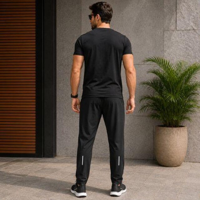 Calça Runner Masculina Active Bolso Tafetá Enfim