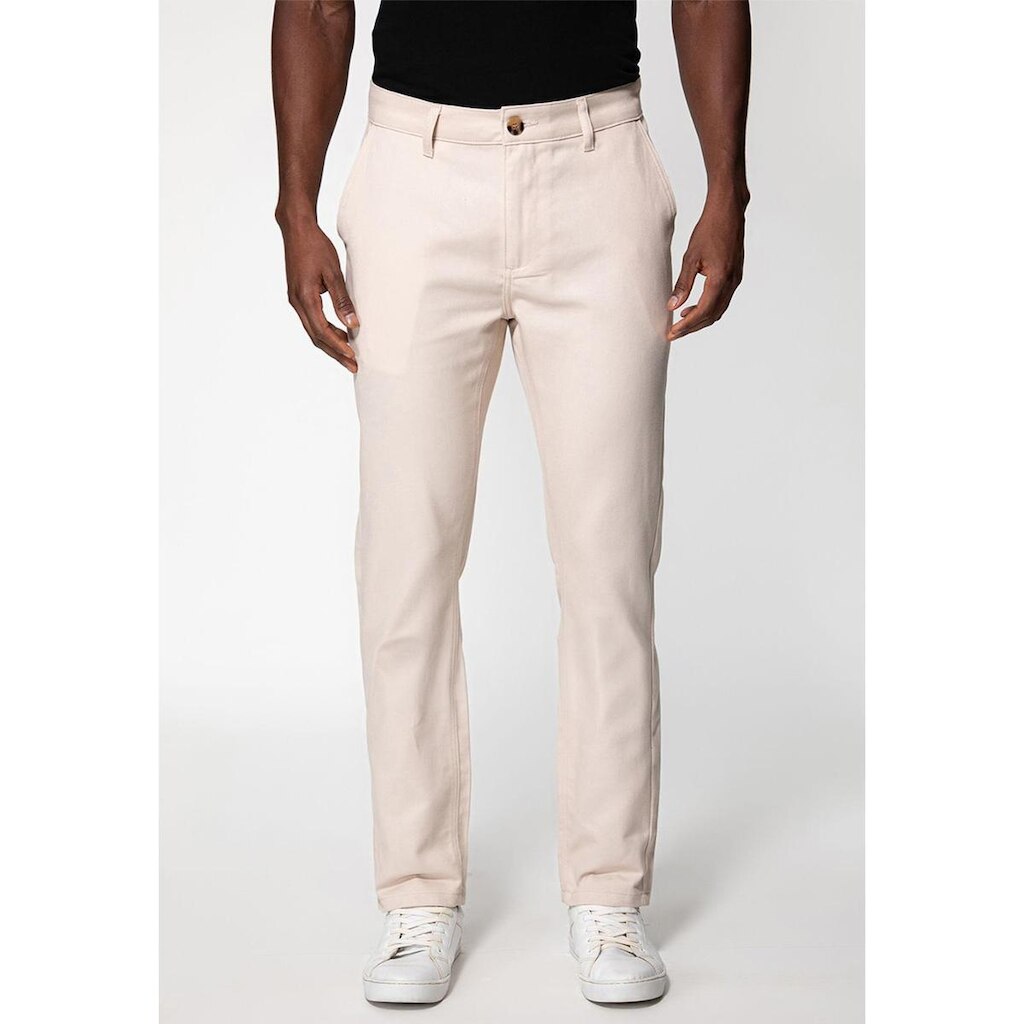 Calça Sarja Acetinada Slim Off White